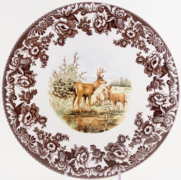 Cake or Serving Plate large Deer c2005
